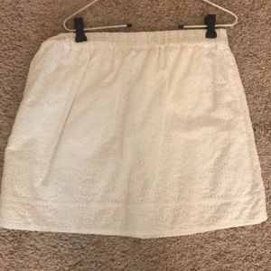 White J Crew Skirt